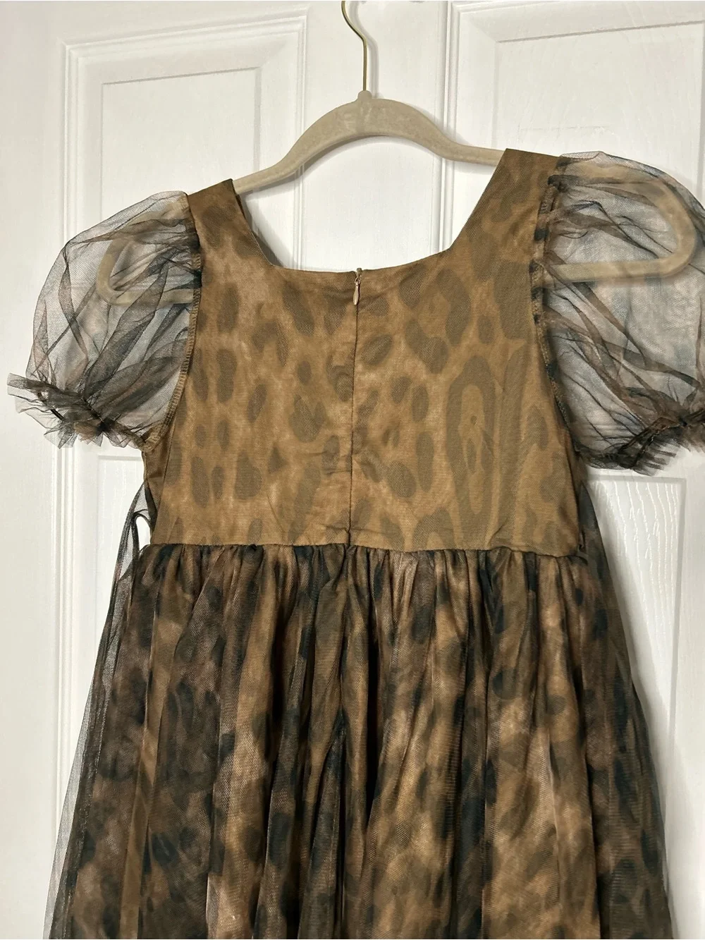Lola and the Boys Cheetah Tulle Dress